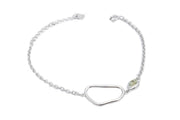 Pulsera de Plata con Olivina Barroca